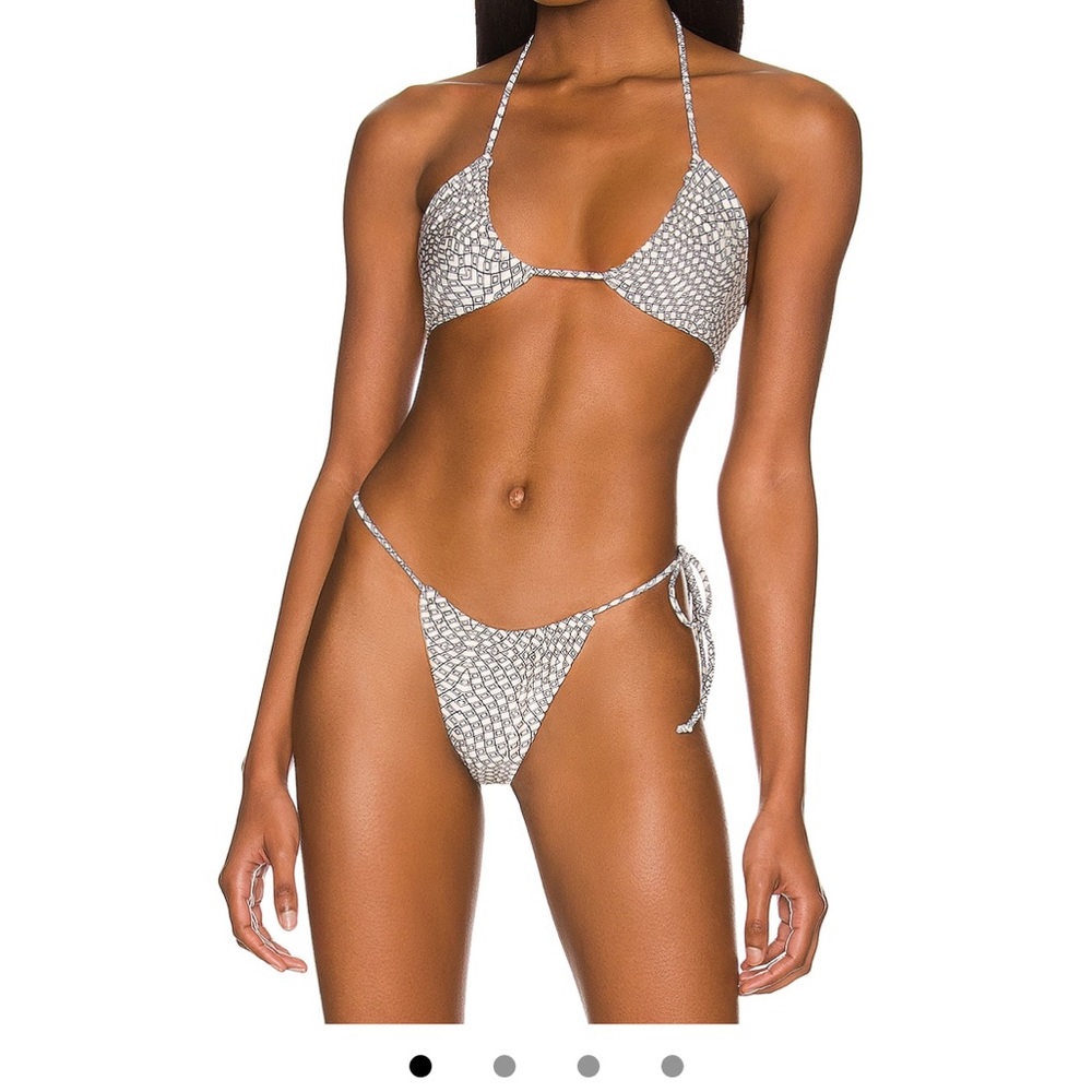 lilac bikini top and bottoms